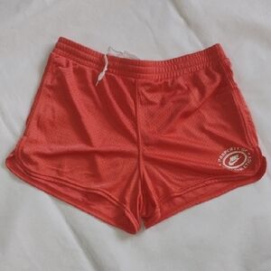 NIKE Coral Orange Athletic Performance Shorts Youth - Sporty Athletic Activewear
